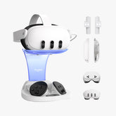 YOGES VR Q30Pro Charging Dock for Meta Quest 3 & Quest 3S, Fast Charging Station for Headset Controllers (Need 18W+ adapter)